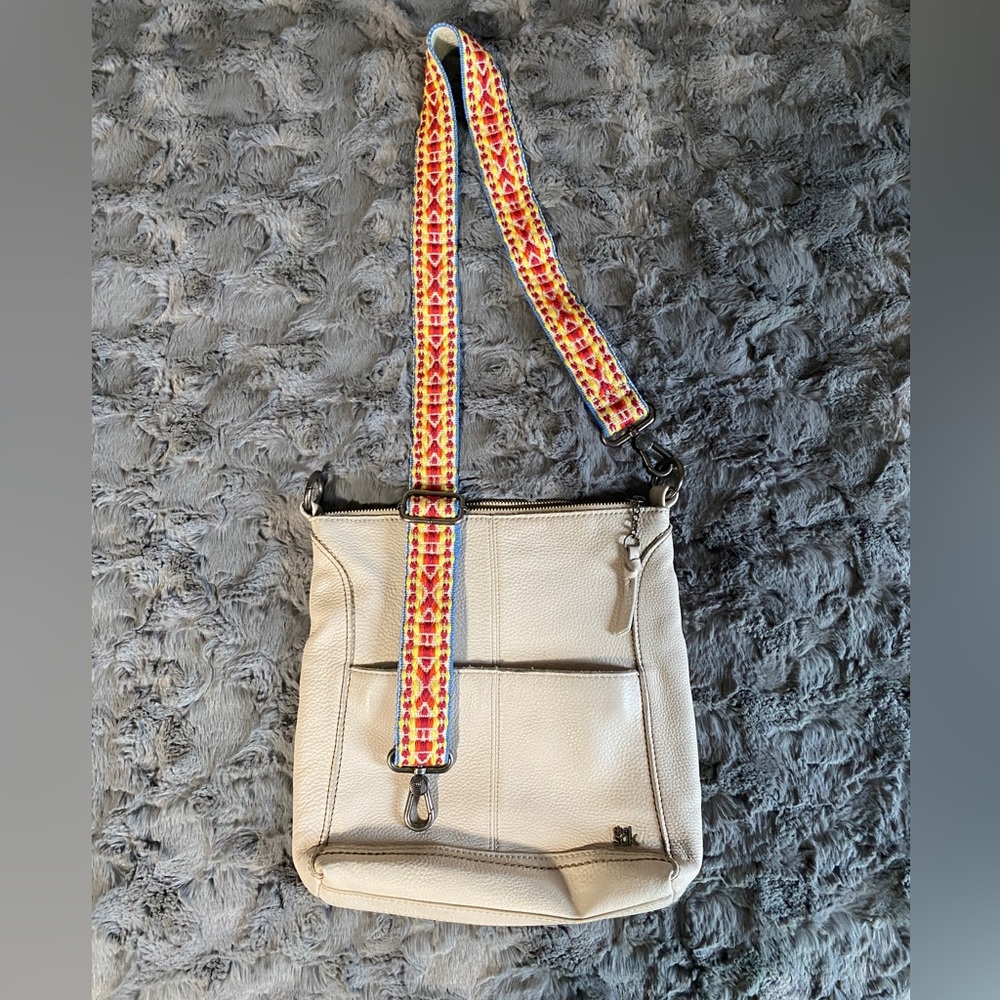 The Sak “Lucia” White Leather Crossbody
